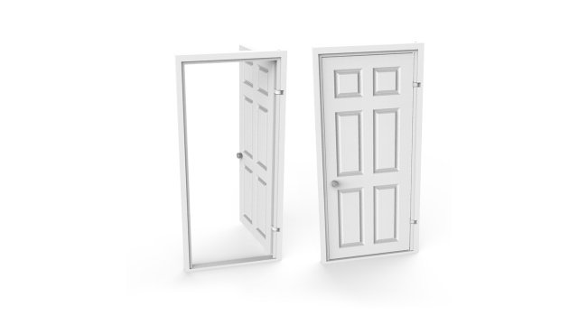 door Modelo de impresión 3D .c4d .max .obj .3ds .fbx .stl .blend 