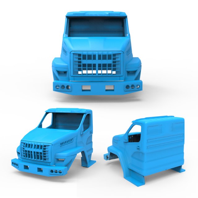 ural next truck cabin 3d printing model 3D Принт Модель .c4d .max .obj .3ds .fbx .stl .blend 