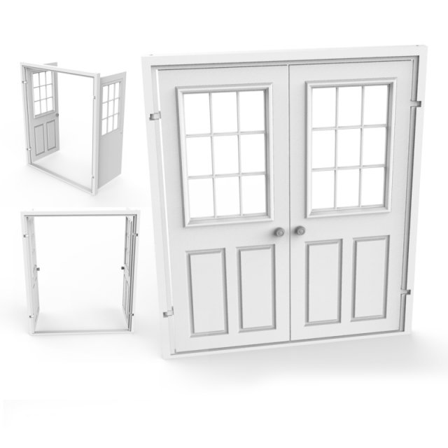 internal door 3D 打印模型 .c4d .max .obj .3ds .fbx .stl .blend 