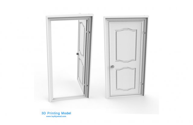 internal door 3D 打印模型 .c4d .max .obj .3ds .fbx .stl .blend 