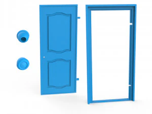 내부 문 3D 프린트 모델