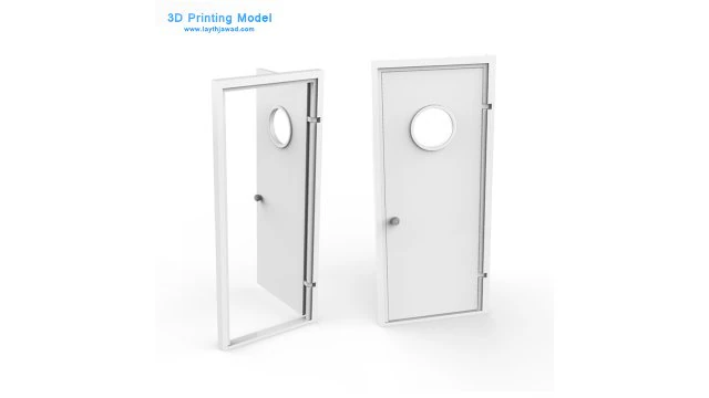 internal door 3D Print Model .c4d .max .obj .3ds .fbx .stl .blend 