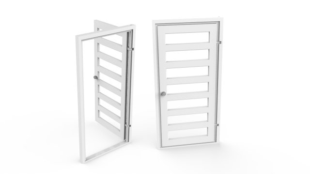 internal door 3D Print Model .c4d .max .obj .3ds .fbx .stl .blend 