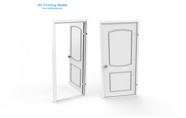 internal door 3D प्रिंट मॉडल .c4d .max .obj .3ds .fbx .stl .blend 