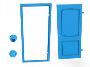 porta interna Modelo de Impressão 3D