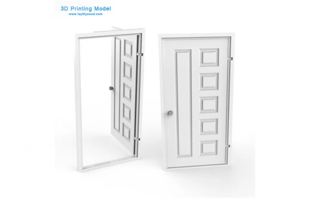 internal door 3D Print Model .c4d .max .obj .3ds .fbx .stl .blend
