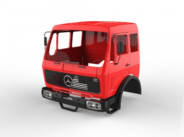 mercedes benz ng 1632 3D 打印模型 .c4d .max .obj .3ds .fbx .stl .blend 