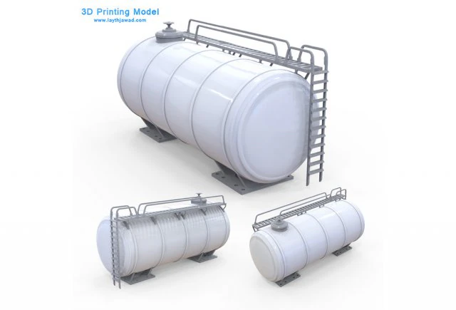fuel tank 3D Print Model .c4d .max .obj .3ds .fbx .stl .blend 