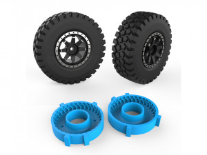 rough terrain tire mold 3D 프린트 모델