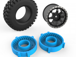 rough terrain tire mold 3Dプリントモデル