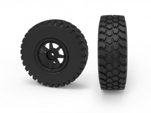 rough terrain tire Model Cetak 3D