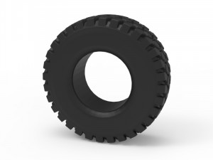 rough terrain tire Model Cetak 3D