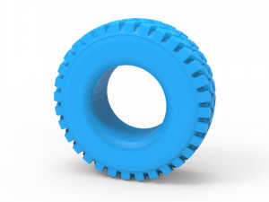 rough terrain tire Model Cetak 3D