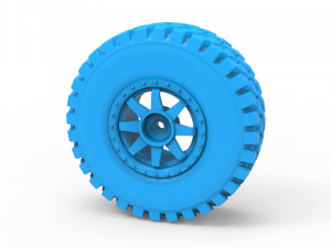 rough terrain tire Model Cetak 3D