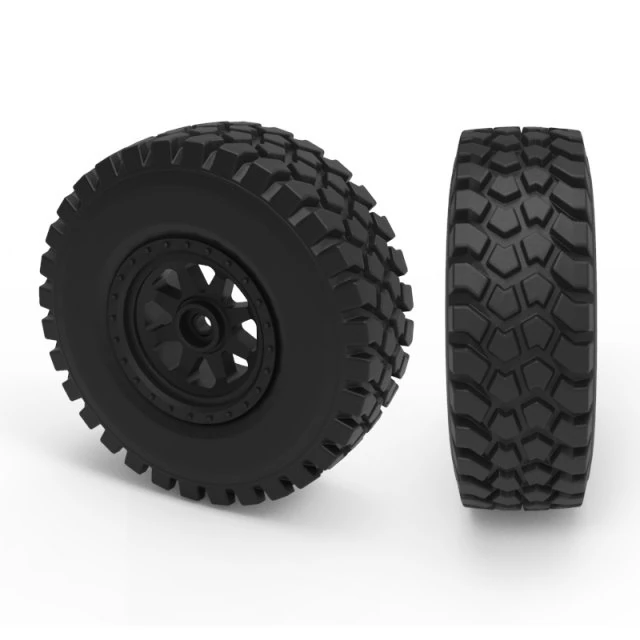 rough terrain tire 3D Print Model .c4d .max .obj .3ds .fbx .stl .blend 