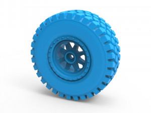 rough terrain tire Model do druku 3D