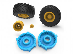 tractor tire mold 3D Print Model