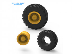 tractor tire 3d printing model Modelo de impresión 3D