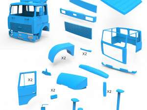 maz 5516 cabin 3D Print Model