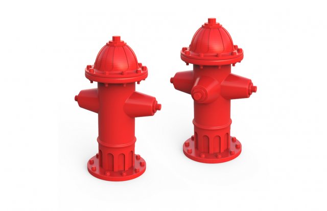hydrant 3D Baskı Modeli .c4d .max .obj .3ds .fbx .stl .blend 