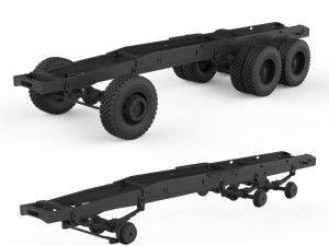 chassis mercedes benz ng 3D Baskı Modeli