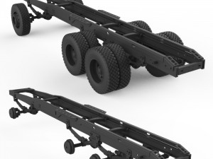 chassis mercedes benz ng 3D Baskı Modeli