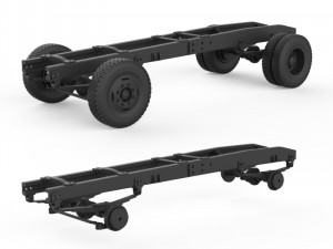 chassis mercedes benz Modello di stampa 3D