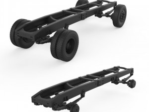 chassis mercedes benz Modello di stampa 3D