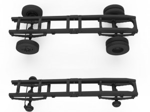 chassis mercedes benz Modello di stampa 3D