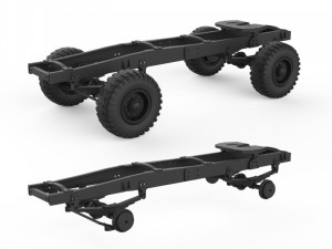 chassis ifa w50 Model do druku 3D