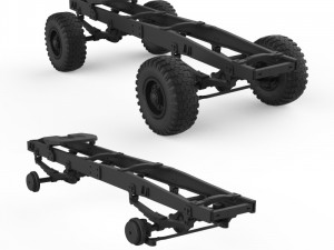 chassis ifa w50 Model do druku 3D