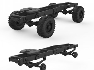 chassis ifa w50 Model do druku 3D