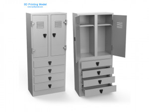 locker 3D Print Model