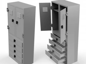 locker 3D Print Model