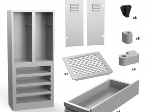 locker 3D Print Model