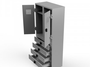 locker 3D Print Model