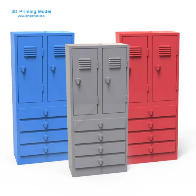 locker 3D Print Model .c4d .max .obj .3ds .fbx .stl .blend 