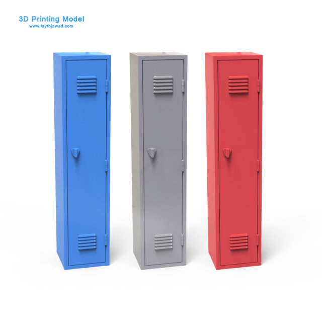 locker 3Dプリントモデル .c4d .max .obj .3ds .fbx .stl .blend 