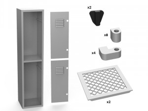 locker Modello di stampa 3D
