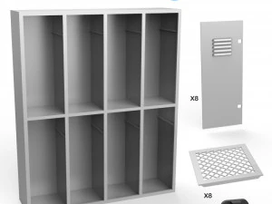 locker 3D Print Model