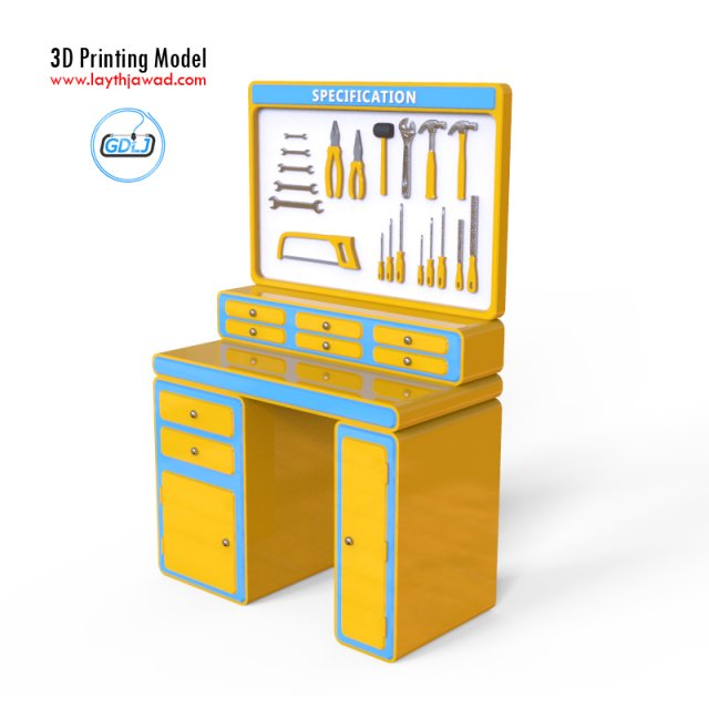 workshop tools Modello di stampa 3D .c4d .max .obj .3ds .fbx .stl .blend 