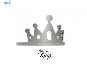 king - queen ring Model Cetak 3D