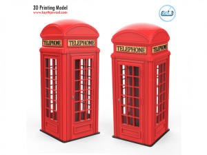 phone booth 3D Print Model