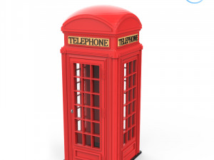 phone booth 3D 프린트 모델