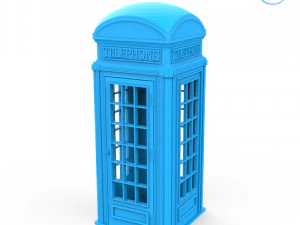 phone booth 3D Print Model