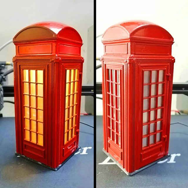 phone booth Model Cetak 3D .c4d .max .obj .3ds .fbx .stl .blend 