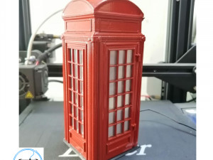 phone booth Model Cetak 3D
