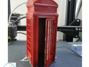 फोन बूथ 3D प्रिंट मॉडल