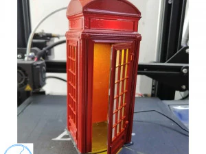 फोन बूथ 3D प्रिंट मॉडल