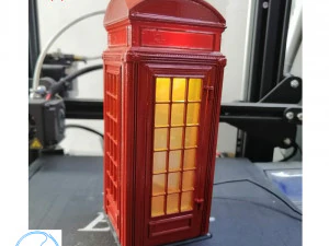 फोन बूथ 3D प्रिंट मॉडल